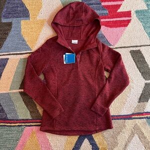 *NWT* Columbia Women's Maroon Hooded Sweater